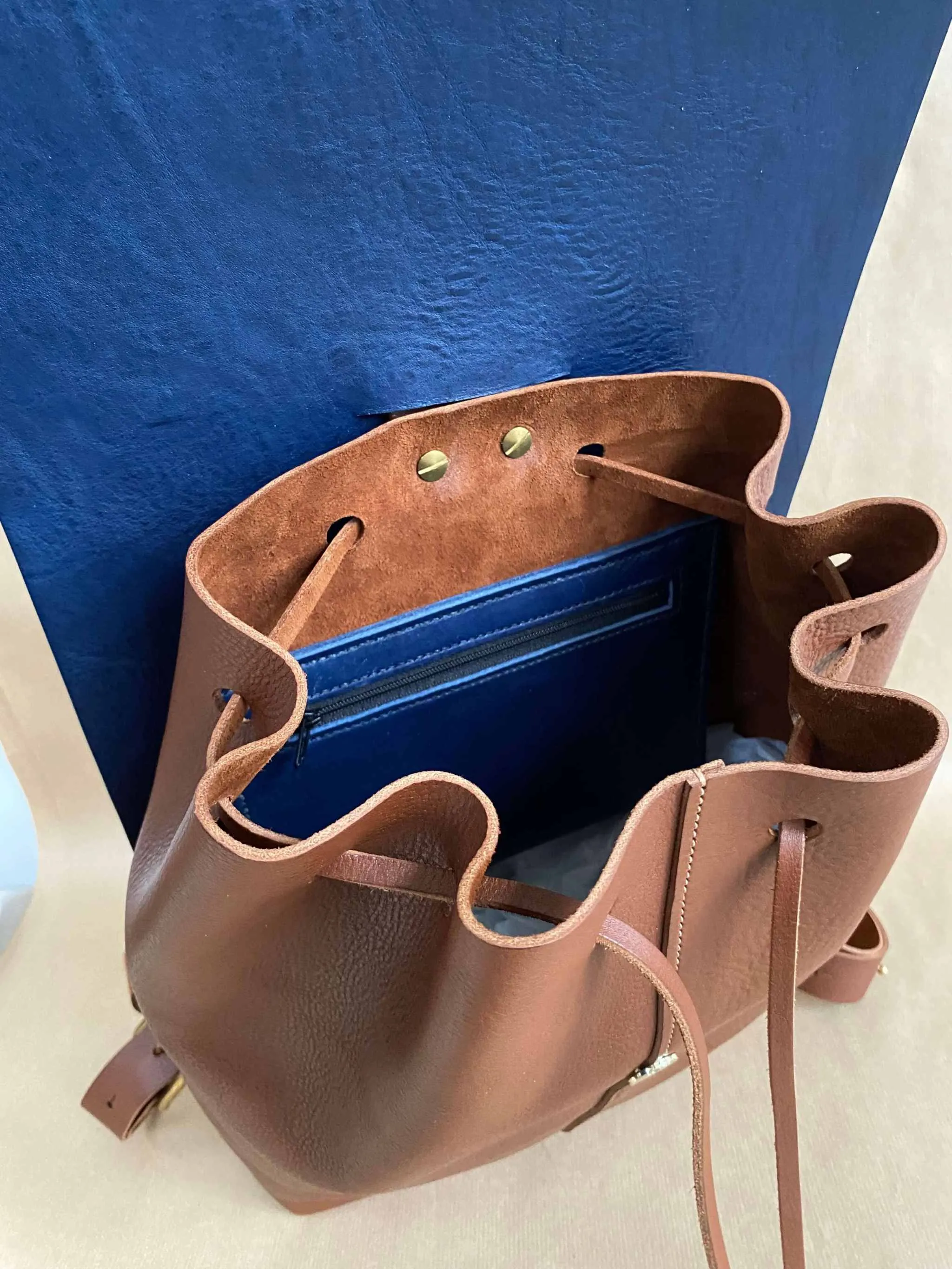 Nomad Tan Leather Backpack
