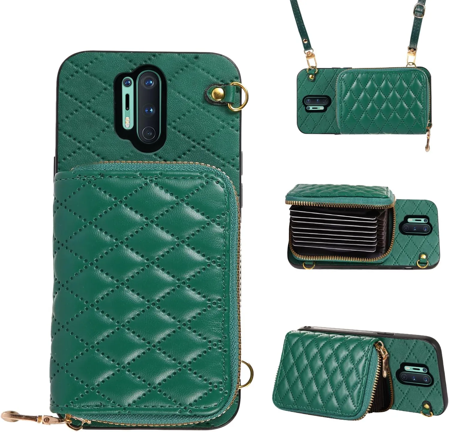 OnePlus 8 Pro One Plus 8Pro 5G Furiet Detachable Crossbody Wallet Case Cell Phone Cover