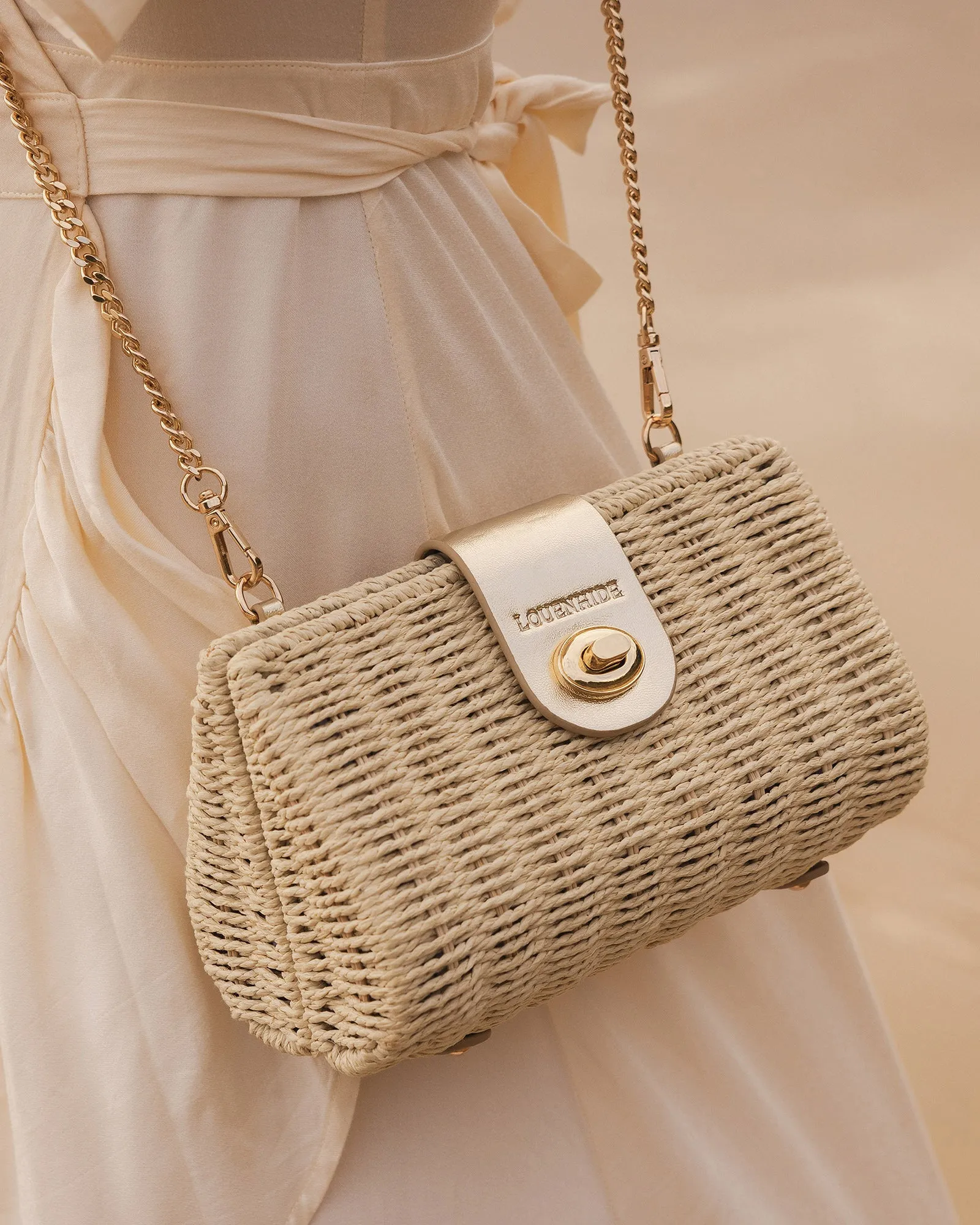 Ophelia Raffia Crossbody Bag