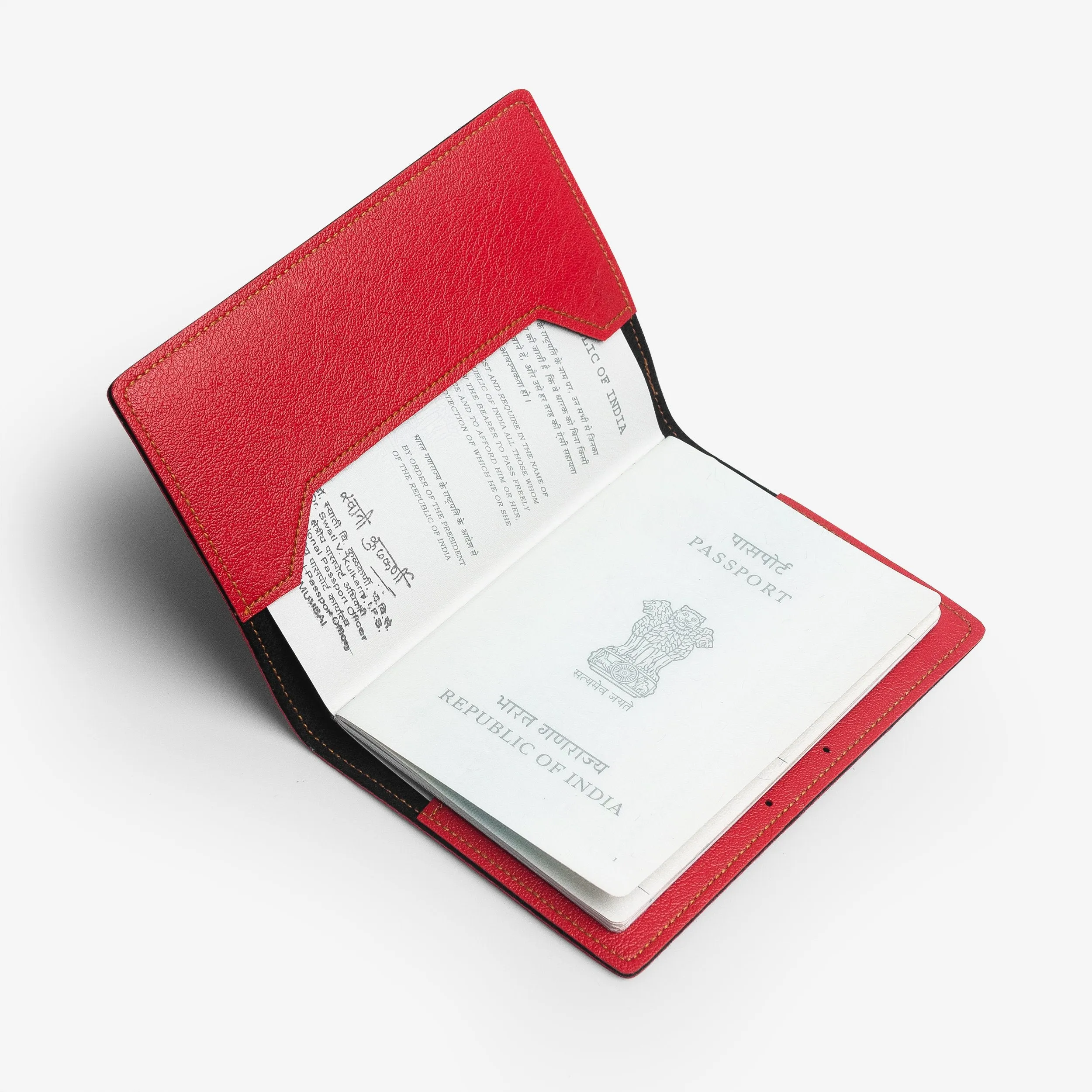 Personalized Passport Cover - Red