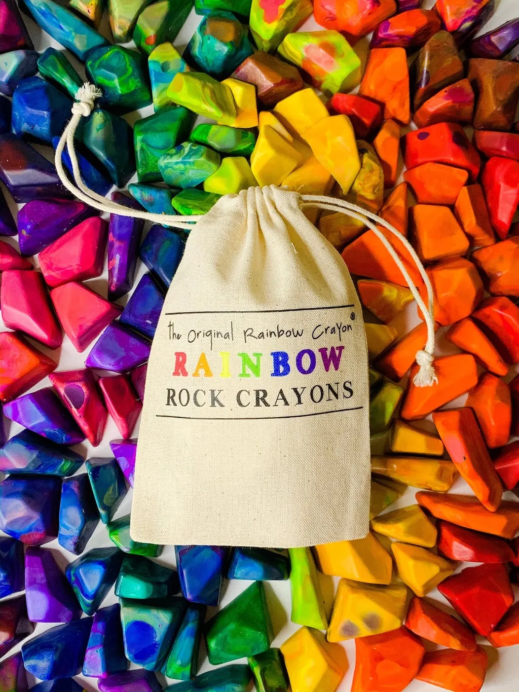 Rainbow Rock Crayons | "Perfect for little hands to hold!"