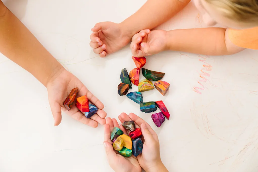 Rainbow Rock Crayons | "Perfect for little hands to hold!"