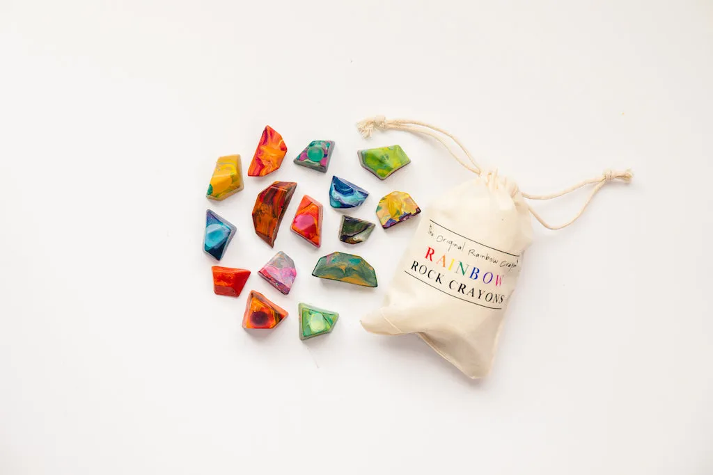Rainbow Rock Crayons | "Perfect for little hands to hold!"