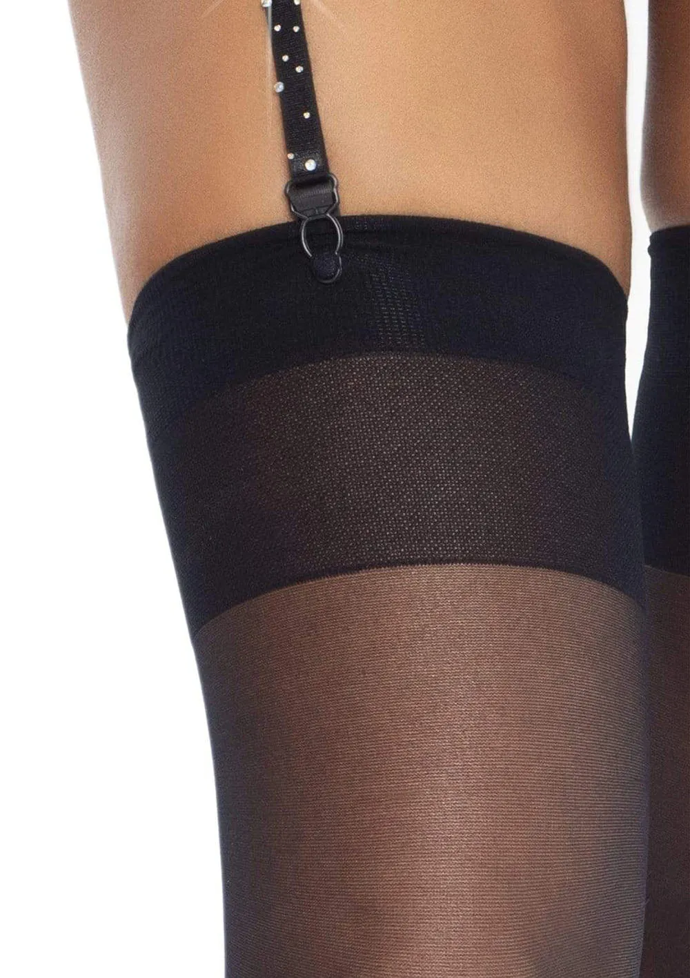 Rhinestone Garter Belt