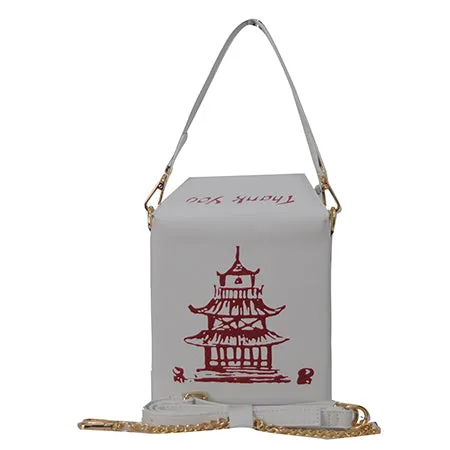 !SALE! White Chinese Food Takeout Crossbody Bag