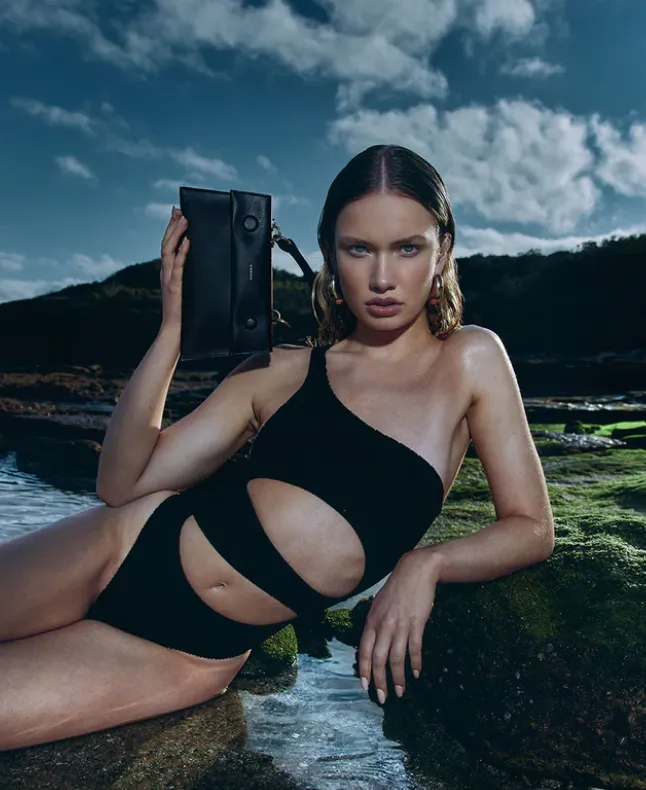 SM Petit Bay Bag Black Rock