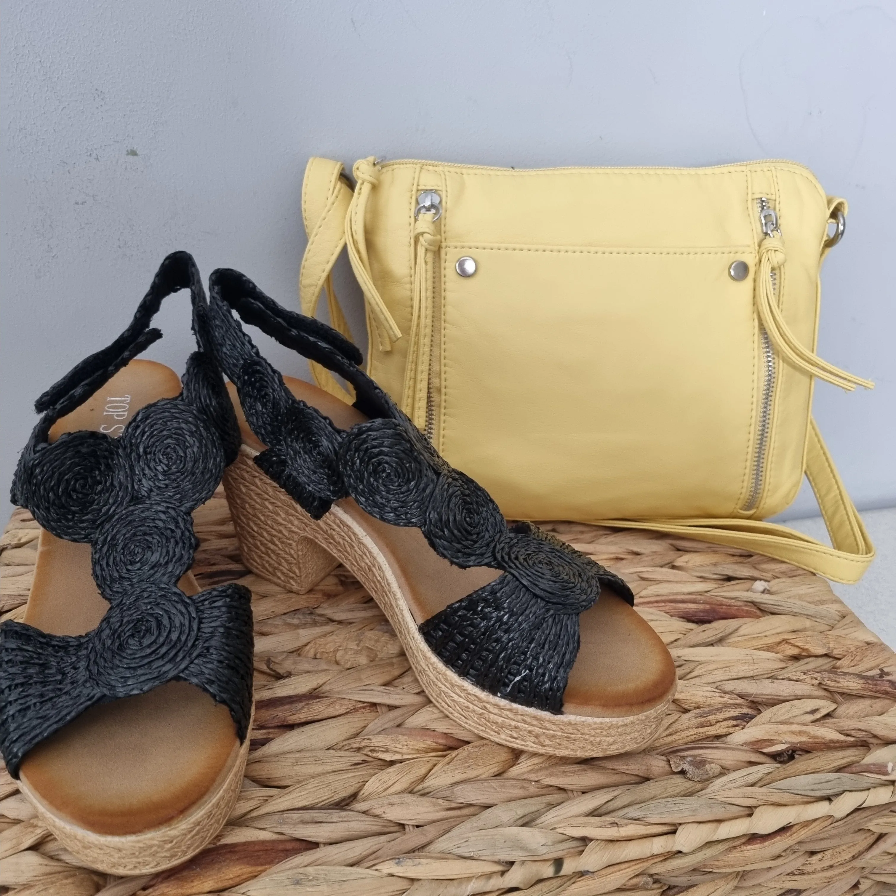 Small Washed Effect Crossbody Bag
