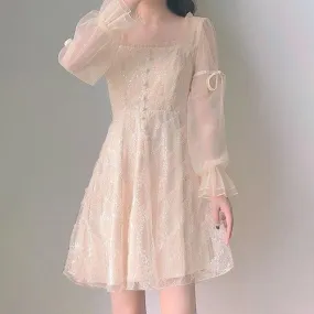 Sparkling Swan River at Twilight   Dress Kawaii Academia Y2K Cottagecore Coquette Fairycore Dollette Princesscore
