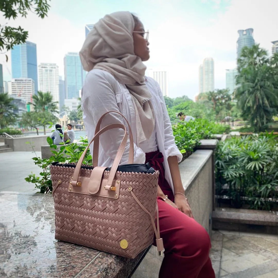 Stella Handbag with Leather Handles