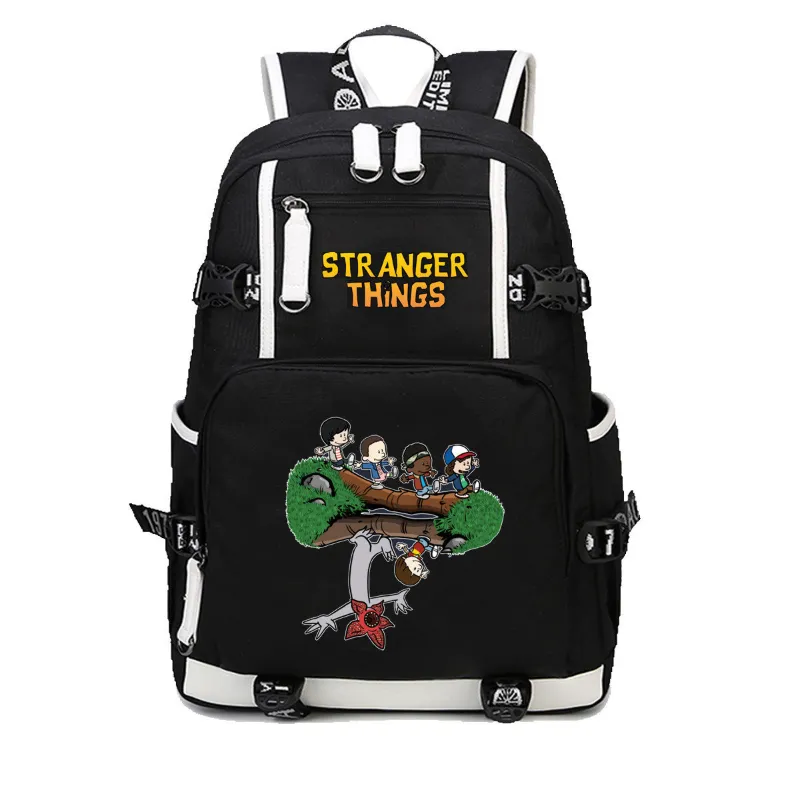 Stranger Things Backpack Men's and Women's Casual Backpack Teenagers Schoolbag