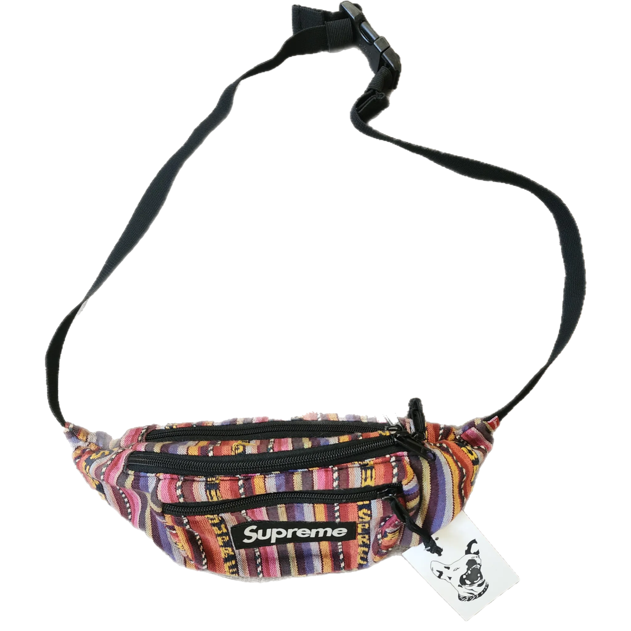 Supreme Woven Stripe Crossbody Bag