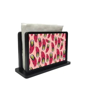 Tissue Holder Paper Napkin Stand - Feathers