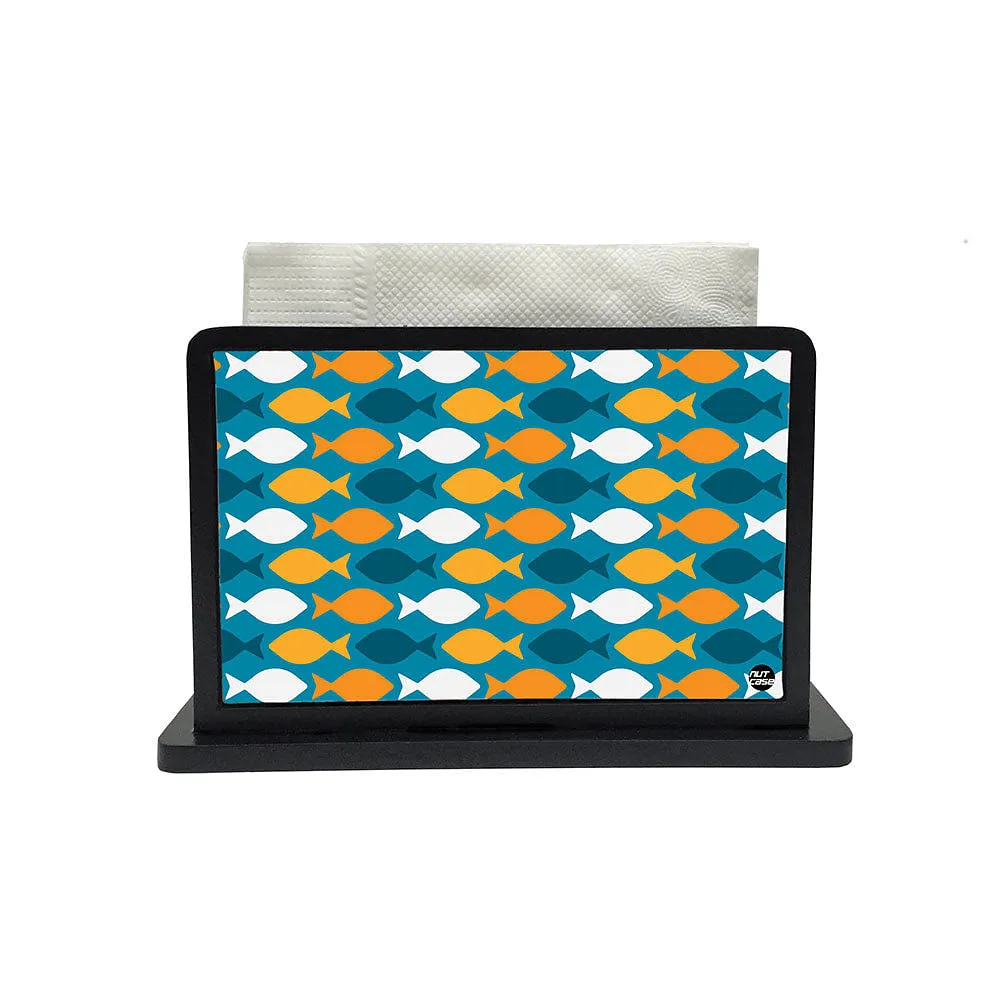 Tissue Holder Paper Napkin Stand - Fish White And Orange