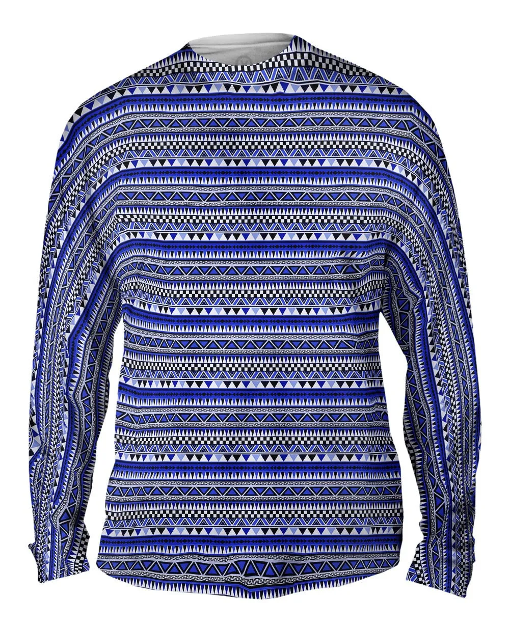 Tribal Blue Aztec Warrior