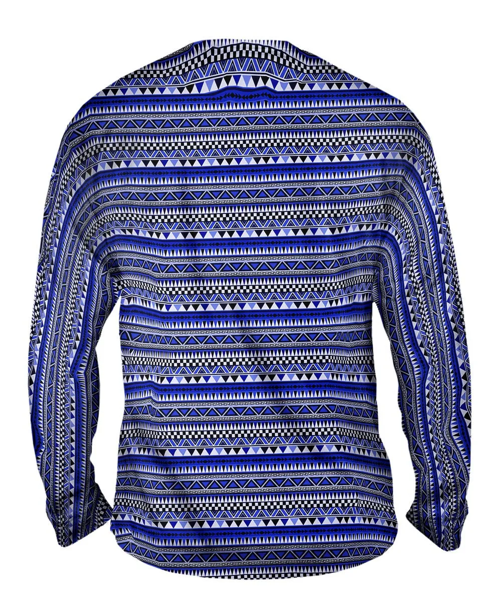 Tribal Blue Aztec Warrior