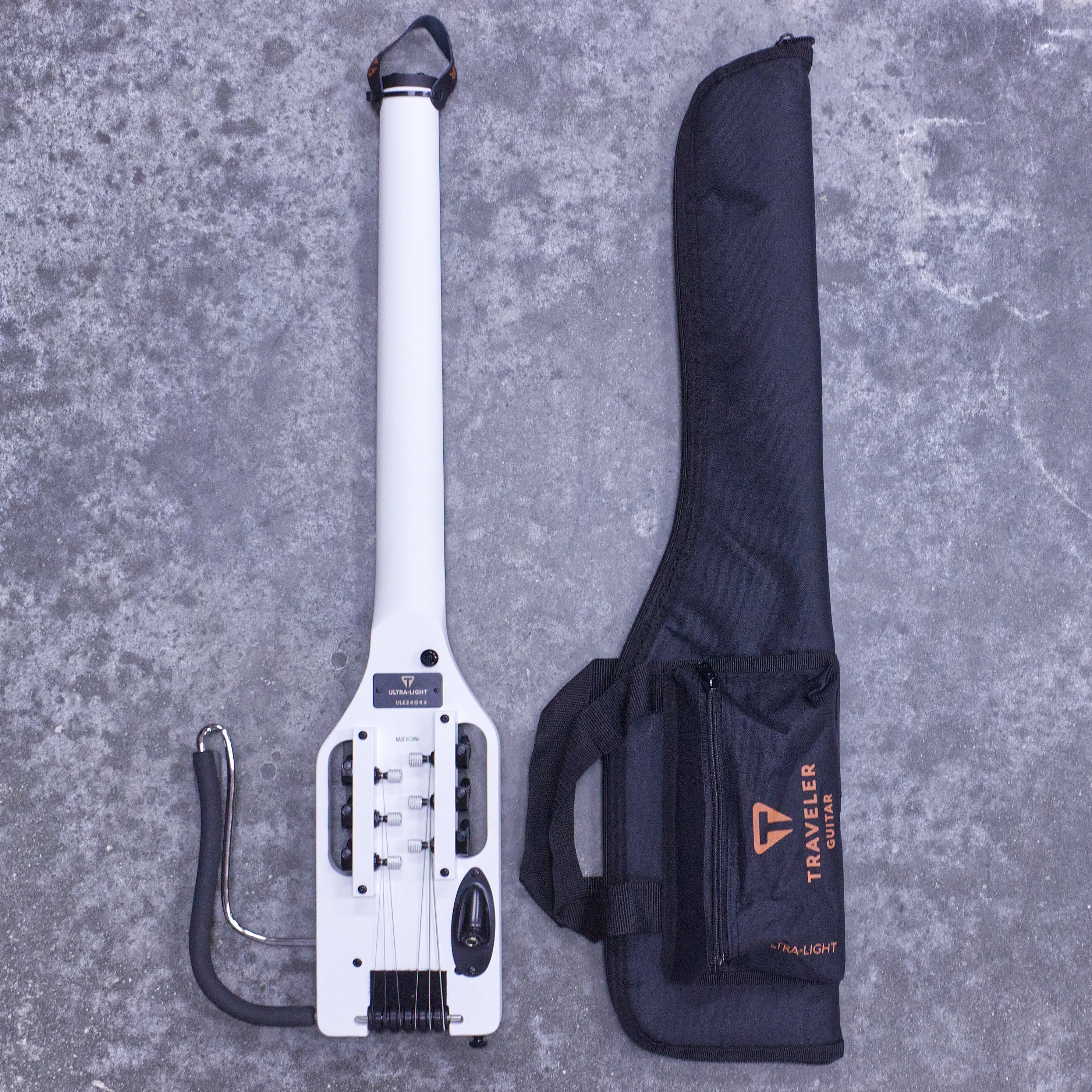 Ultra-Light Electric MOD SHOP (Satin White/ Black Hardware/ Locking Tuners)