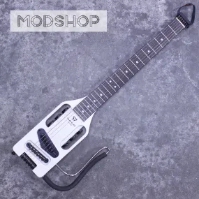 Ultra-Light Electric MOD SHOP (Satin White/ Black Hardware/ Locking Tuners)