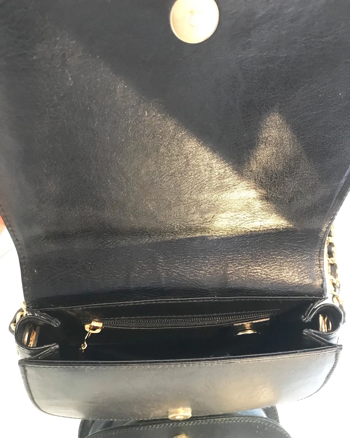 Vintage BEVERLY Italy Stingray Skin Leather Crossbody Bag