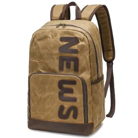 Vintage Waxed Canvas Backpack for Men