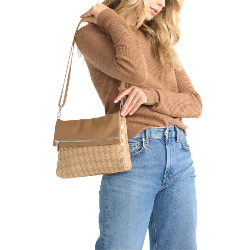 VIP LRG Handbag in Carpenter's Weave/Silver