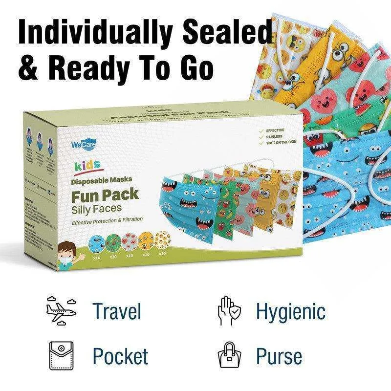 WeCare Kids Silly Faces Fun Pack Masks