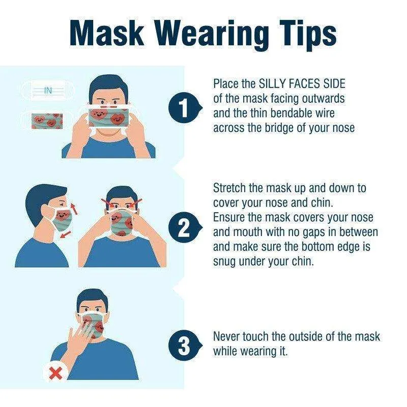 WeCare Kids Silly Faces Fun Pack Masks