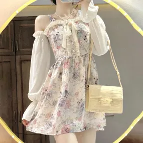 Wildflower Tea with Milk   Dress Kawaii Academia Y2K Cottagecore Coquette Fairycore Dollette Princesscore