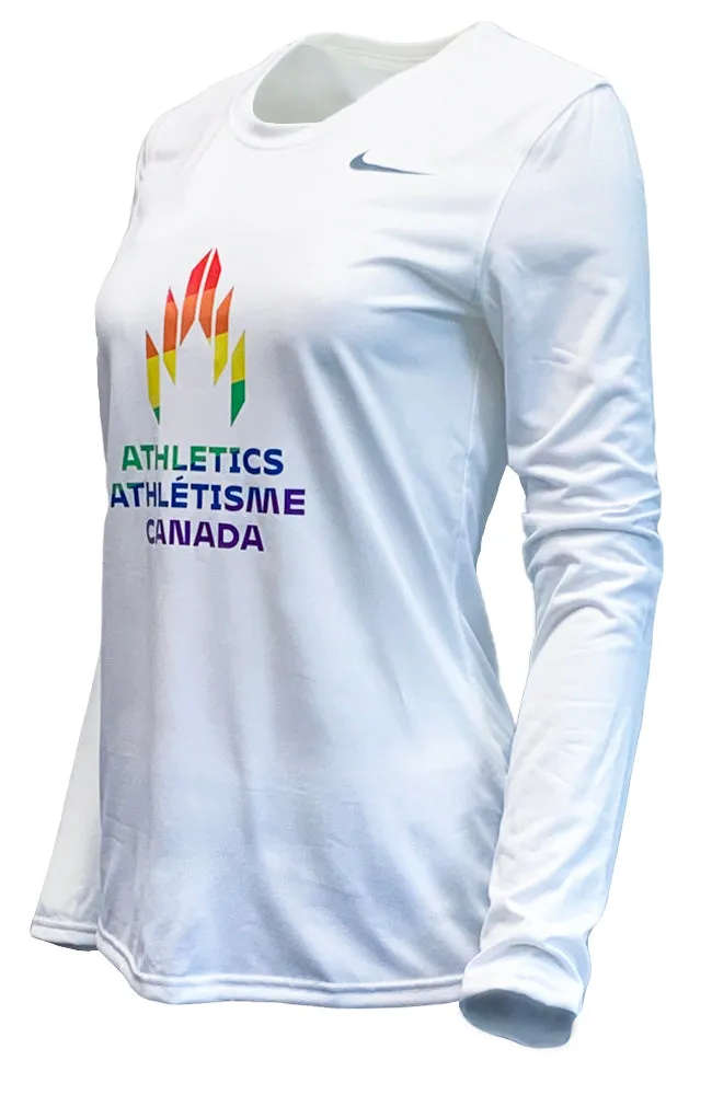 Women’s Nike Athletics Canada Pride Legend Long Sleeve Tee