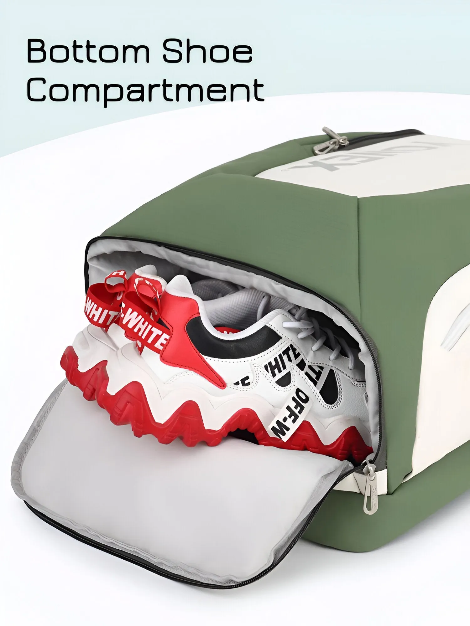 YONEX Green Badminton Tennis Backpack with Independent Shoe Compartment